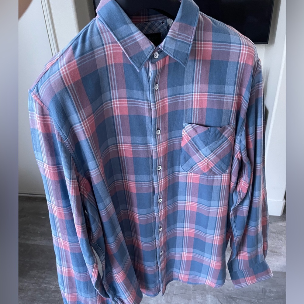 rag & bone button down plaid shirt